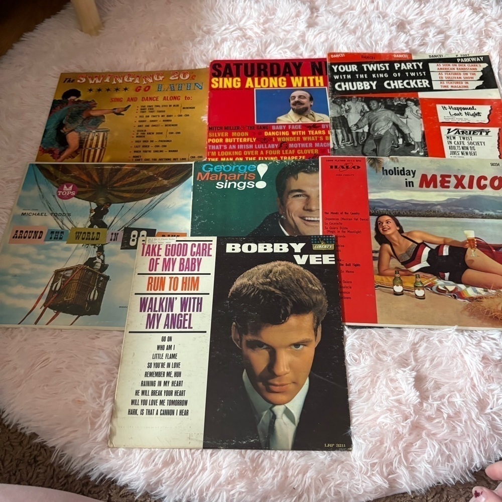 Vintage Vinyl Record Collection Bobby Vee George Maharis Swinging 20s Latin